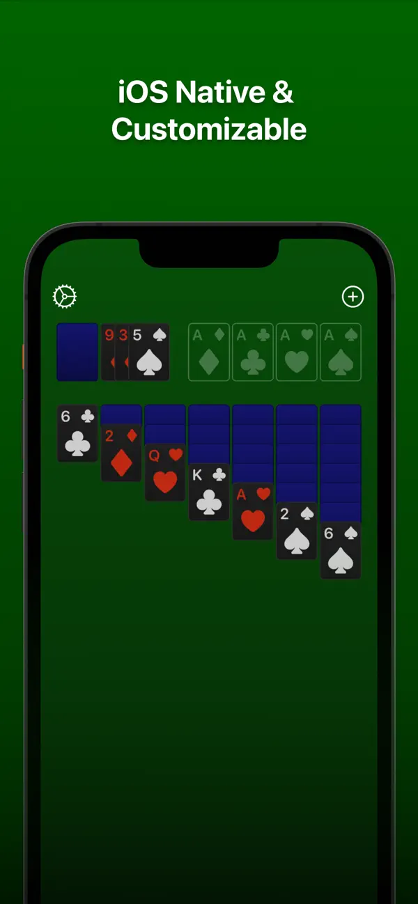 Solitaire settings on iPhone